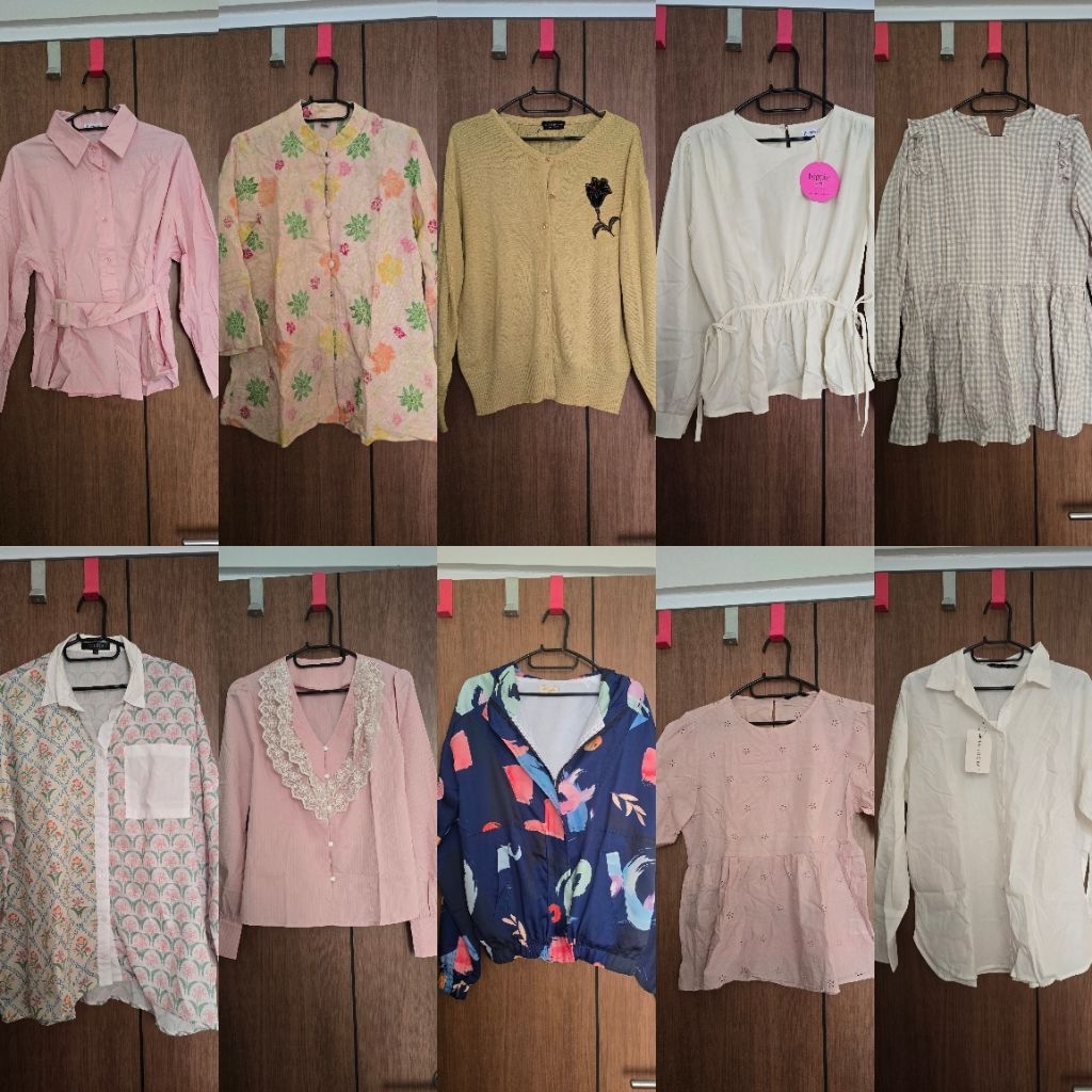 ♡Preloved♡ Baju Blouse Batik Wanita Uniqlo, Syaline, Urban n Co, Executive