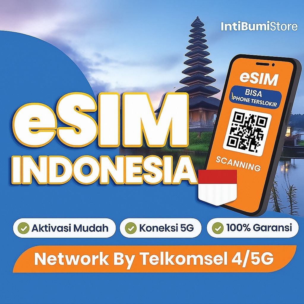 ESIM ROAMING INDONESIA SUPPORT IMEI KEBLOKIR FULL GARANSI