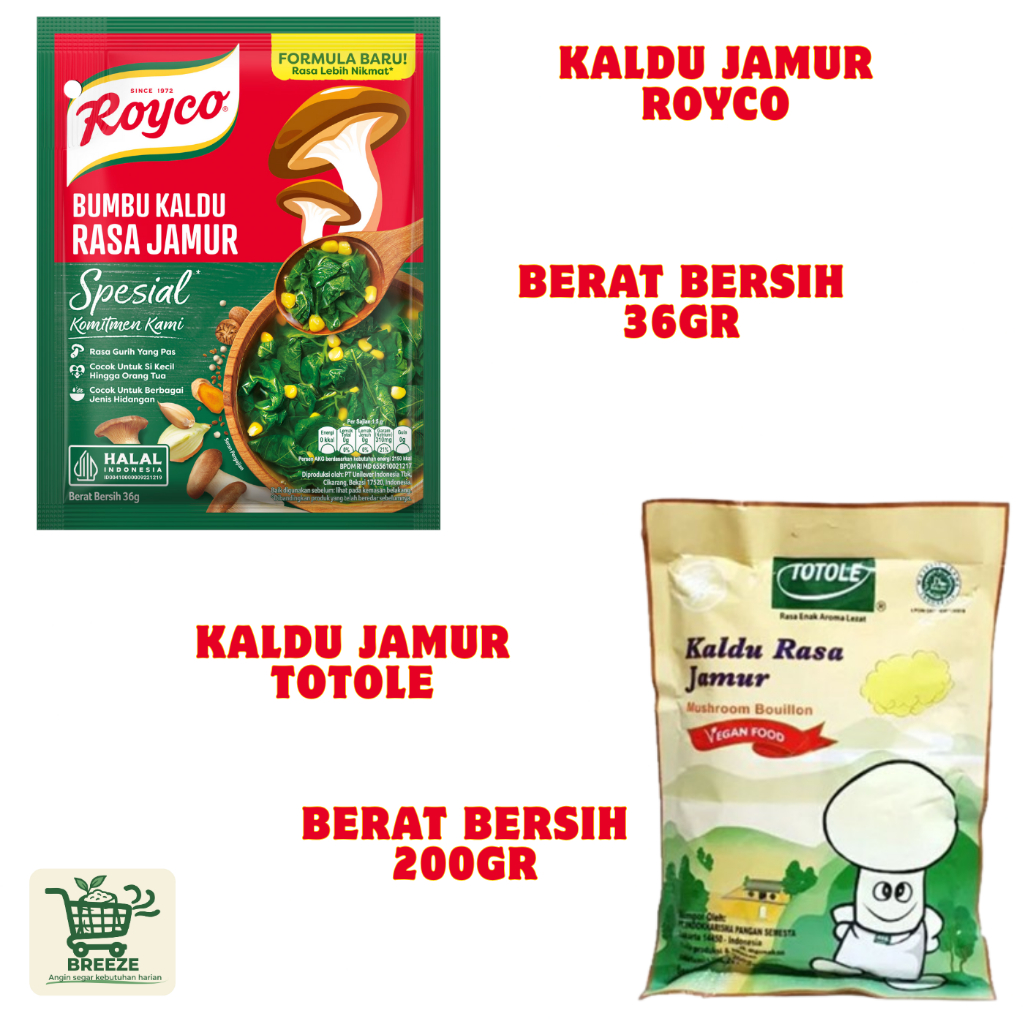 

KALDU JAMUR royco kaldu jamur totole penyedap rasa bumbu dapur penyedap totole kaldu jamur royco