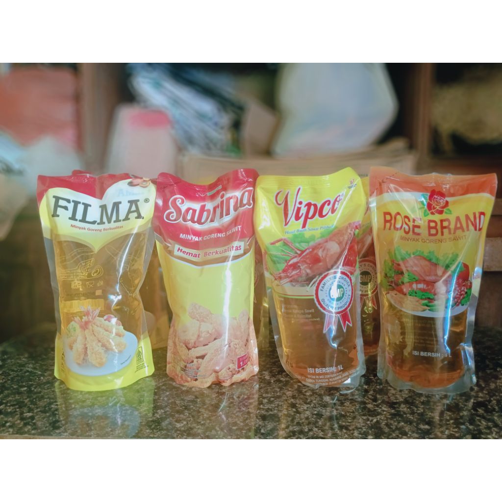 

Minyak goreng premium dan berkualitas Merek Rose Brand, Sovia, Filma, Grandco, Vipco, Sabrina