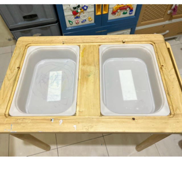 Preloved Sensory Play Table || Meja Belajar Anak Montessori || Deskripsi dibawah