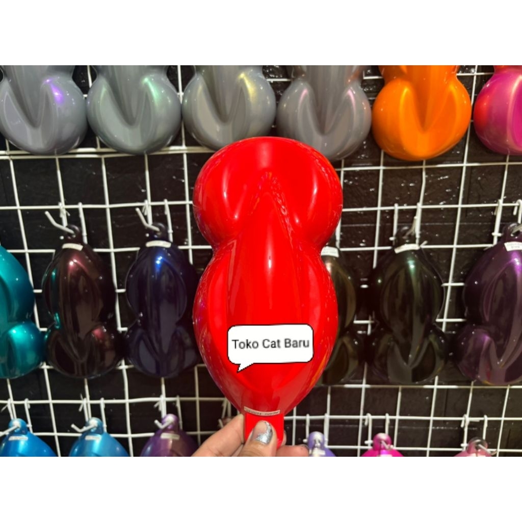 Cat Merah Ferrari Solid PU Polyuretane