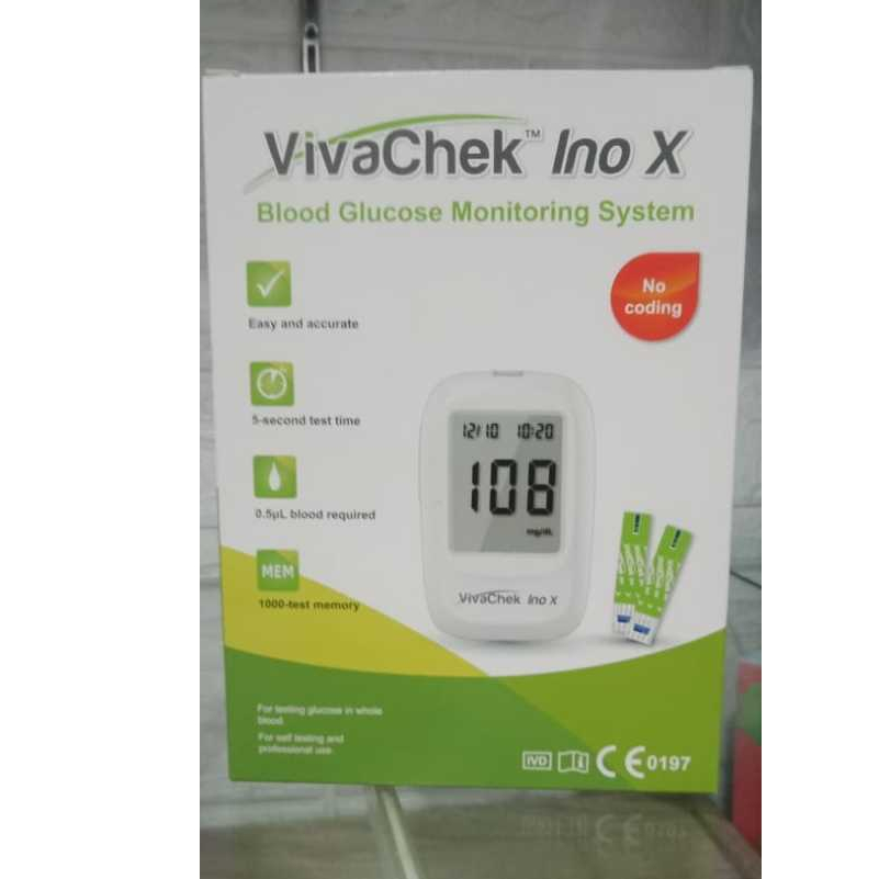 VivaChek X Ino alat cek gula darah fullset / Vivachek Ino X