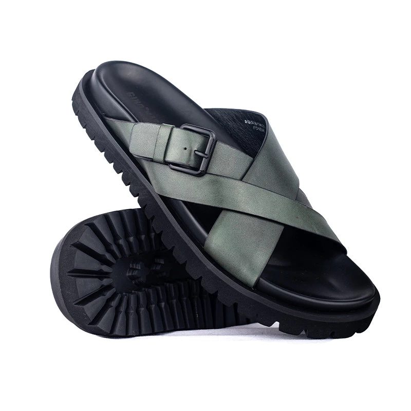 Gino Mariani Fonzie Army Sandal Kulit Pria