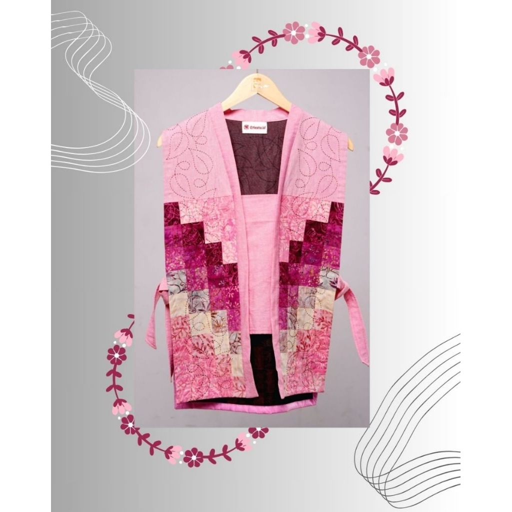 Etiesta Vest Patchwork Batik