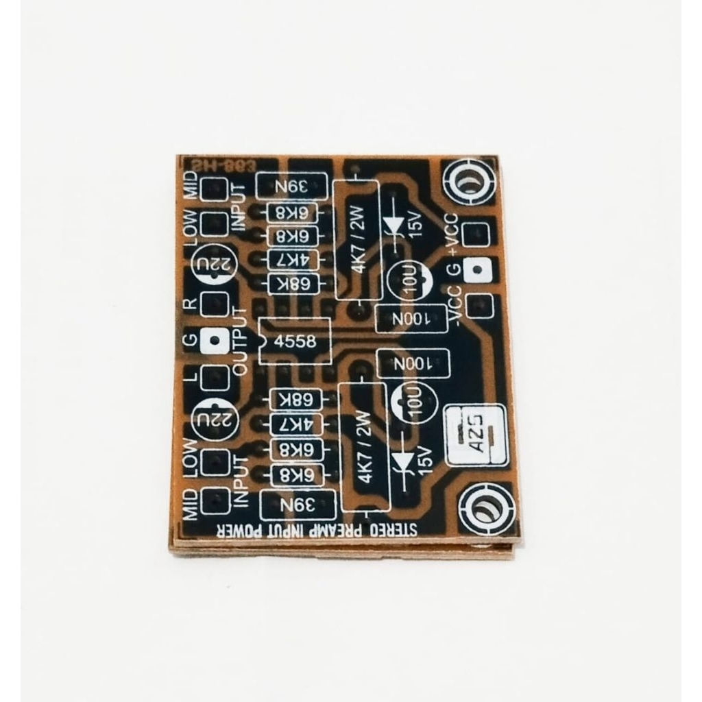 PCB Preamp Input Pengubah Gain Input Power Amplifier Stereo