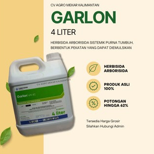 Garlon Racun Kayu Gulma Pohon Berbentuk Pekatan (Herbisida Sistemik) 4 Liter