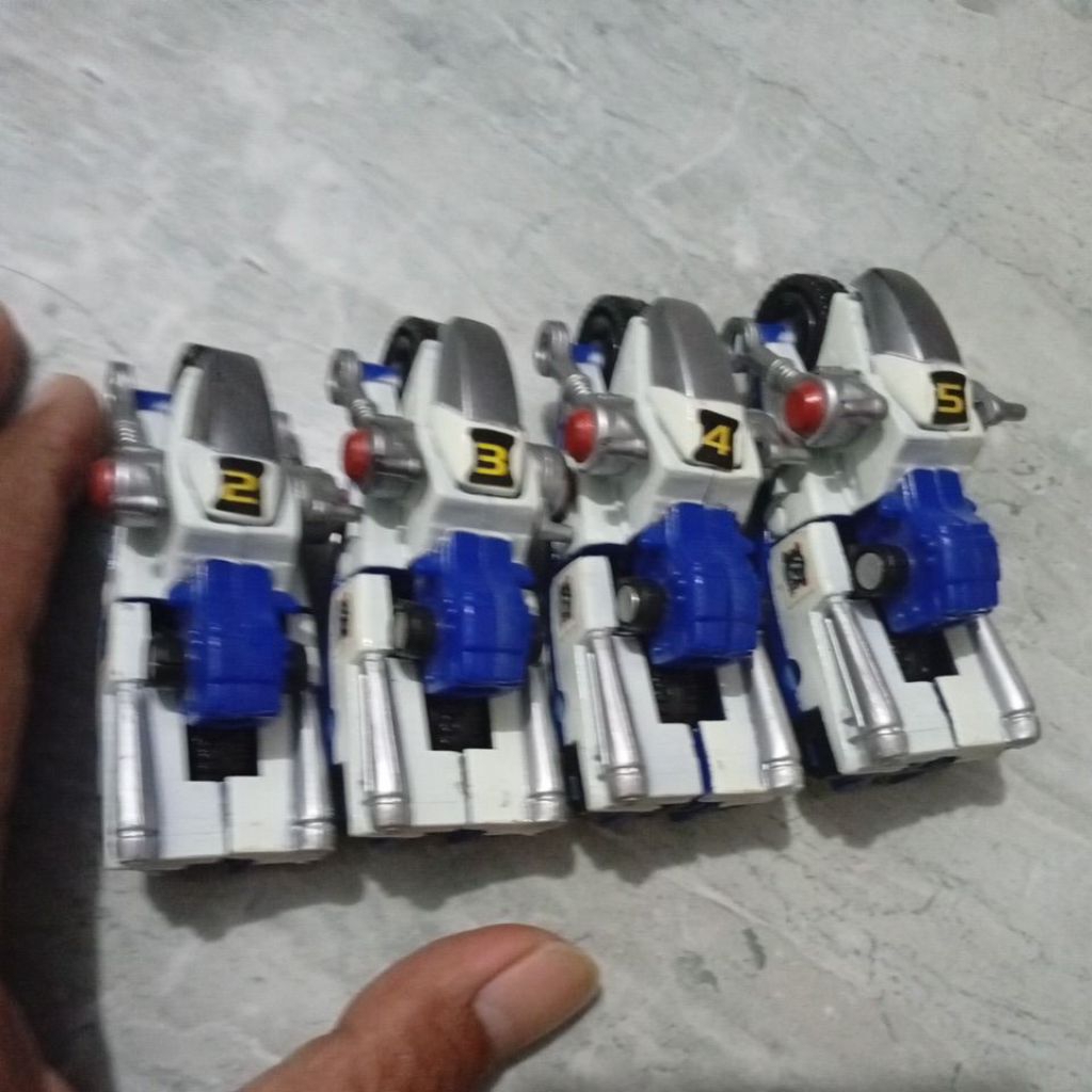 Set 4pcs Police Machine Robo Rescue Mugenbine MRR Gobots