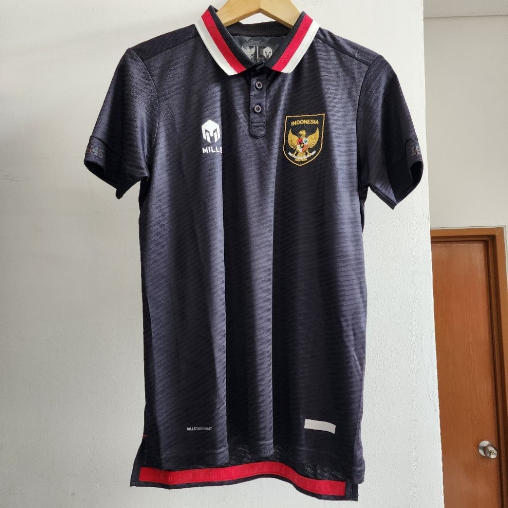 [NEW ORIGINAL] Mills Jersey Timnas Indonesia Third Player Issue 2022 Hitam