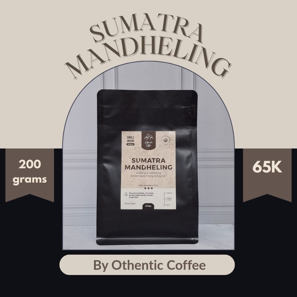 

Ready SUMATRA MANDHELING| 100% Biji Kopi asli by Othentic Coffee Roastery