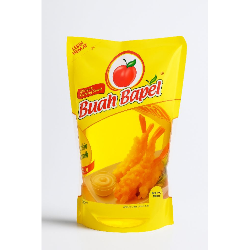 

minyak goreng buah bapel 2 liter kemasan reffil pouch