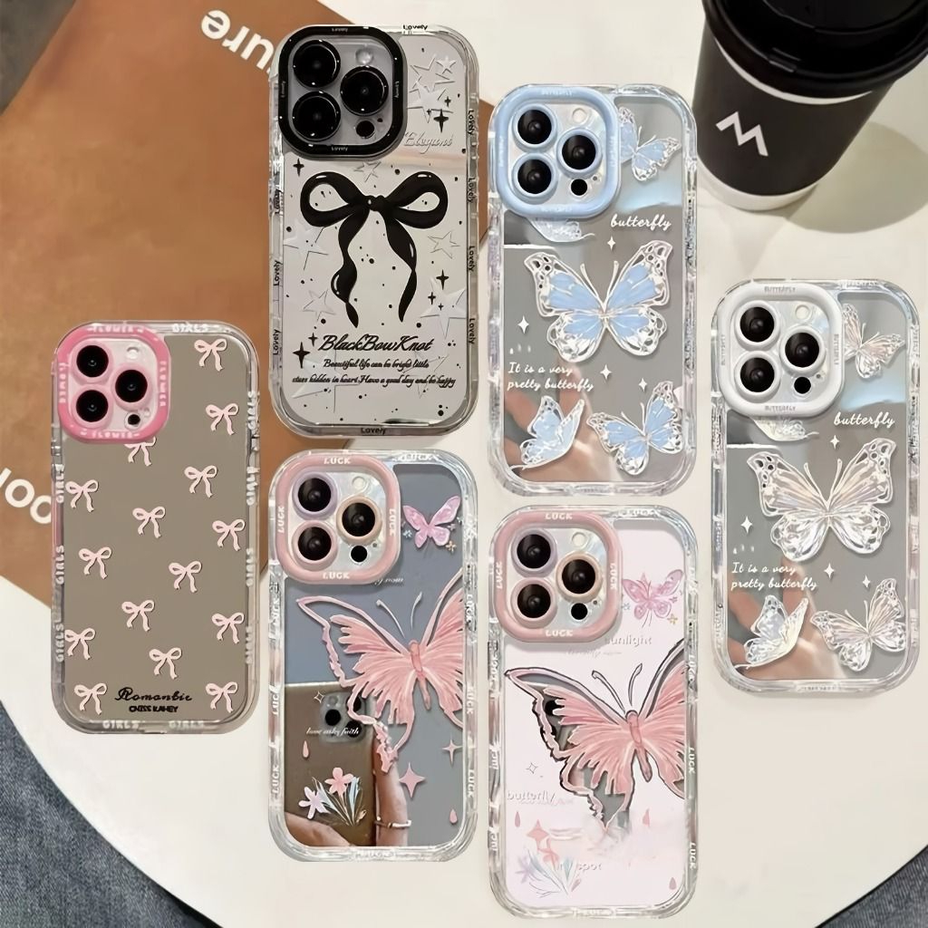 ‼️BACA DESKRIPSI‼️CASE HP SAMSUNG CASE HP LUCU CASE HP AESTHETIC CASE HP MURAH CASE MIRROR BUTTERFLY