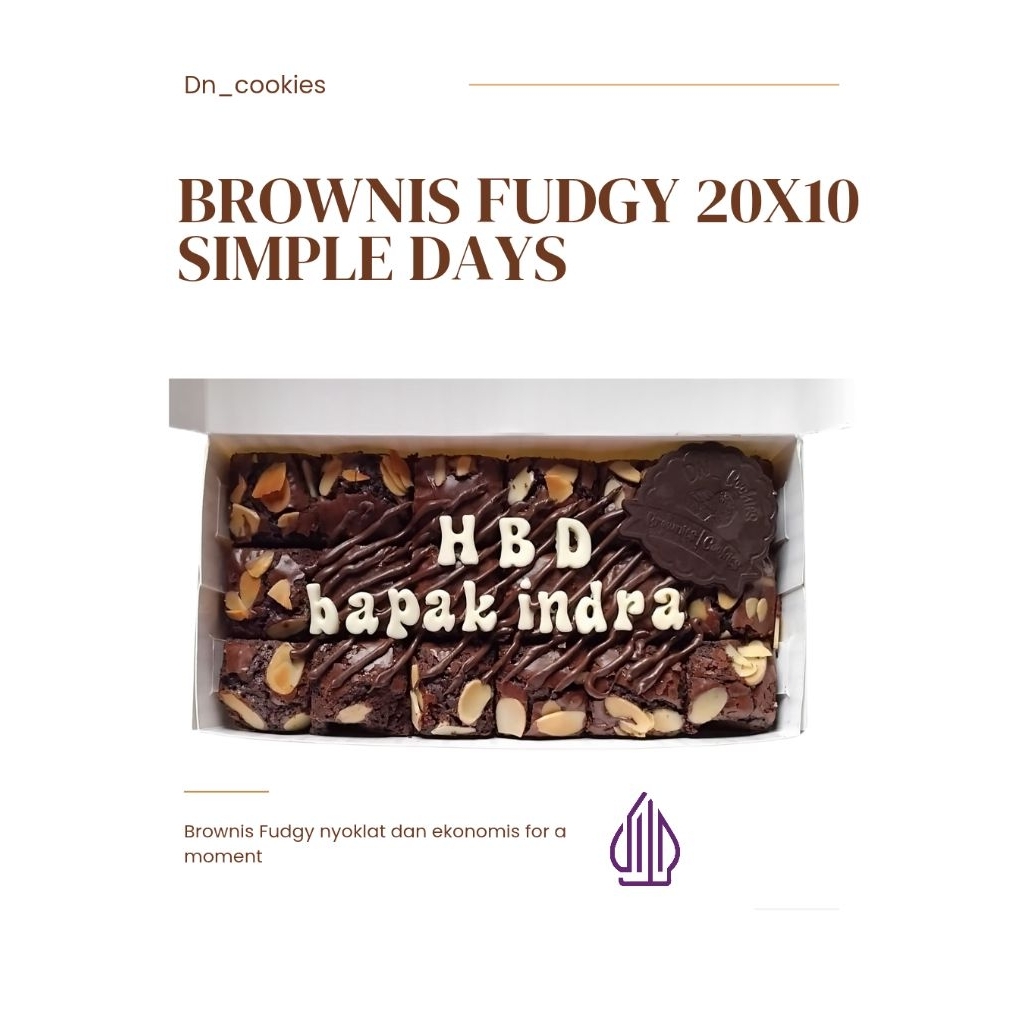 

Brownis Fudgy Birthday Simple