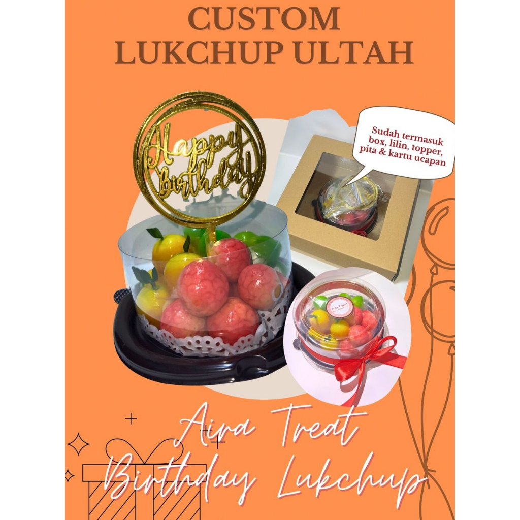 

Custom Lukcup Ultah-Birthday Luk Chup-Thailand dessert