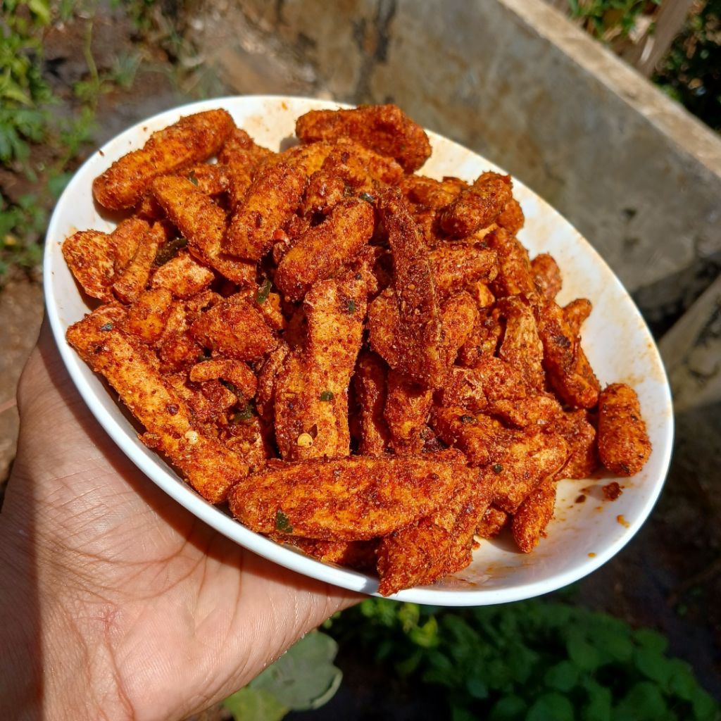 

Basreng Stik Pedas Daun Jeruk Kemasan 500gr