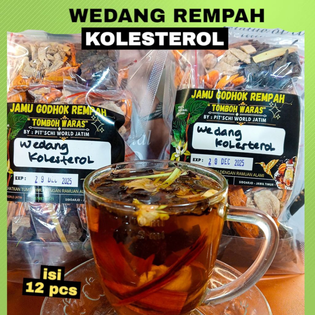 

WEDANG REMPAH KOLESTEROL PREMIUM 1 PACK ISI 12 PCS// WEDANG REMPAH pKESEHATAN KOLESTEROL 1 PACK// WEDANG KOLESTROL 1 PAC