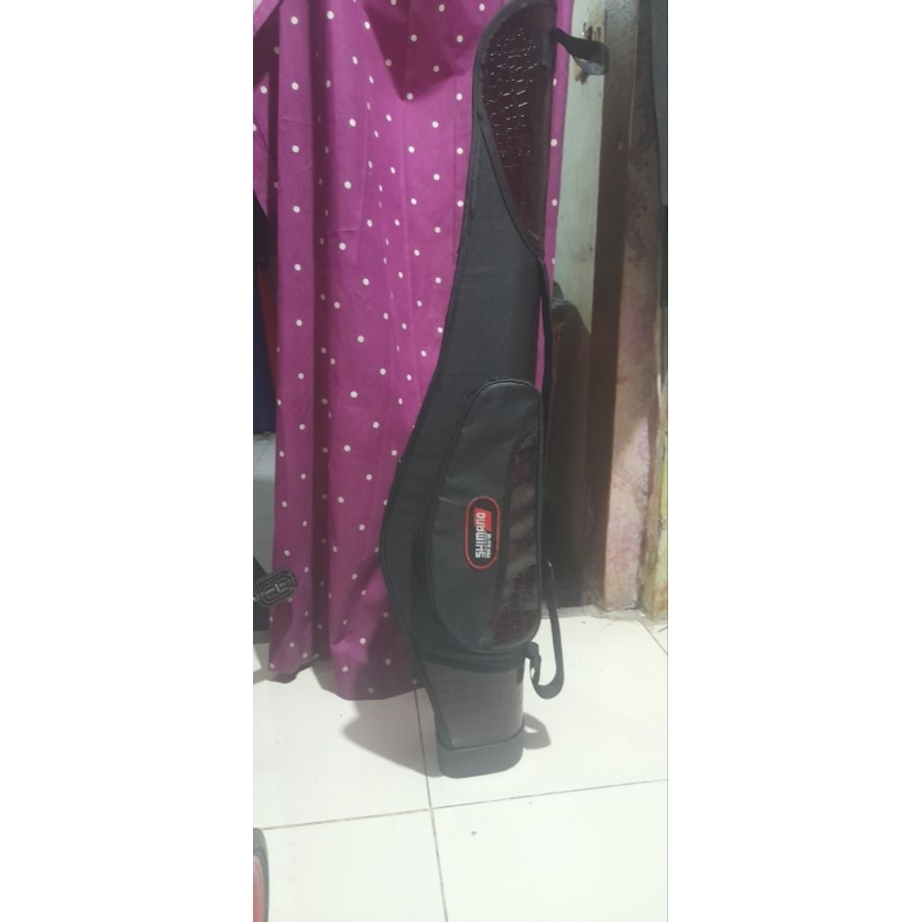 TAS PANCING SHIMANO MOTIF KULIT BUAYA  HARDCASE BATOK MANGKUK OVAL 100 cm