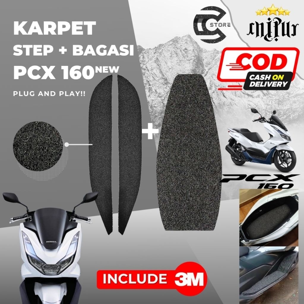 Karpet Bagasi PCX 160 New + Step Floor PCX 160 New / Karpet Mie PCX 160 New / Bordes PCX 160 New /