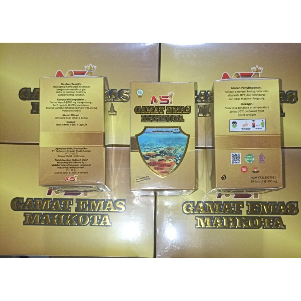 Gamat Emas Mahkota MSI Isi 50 Kapsul