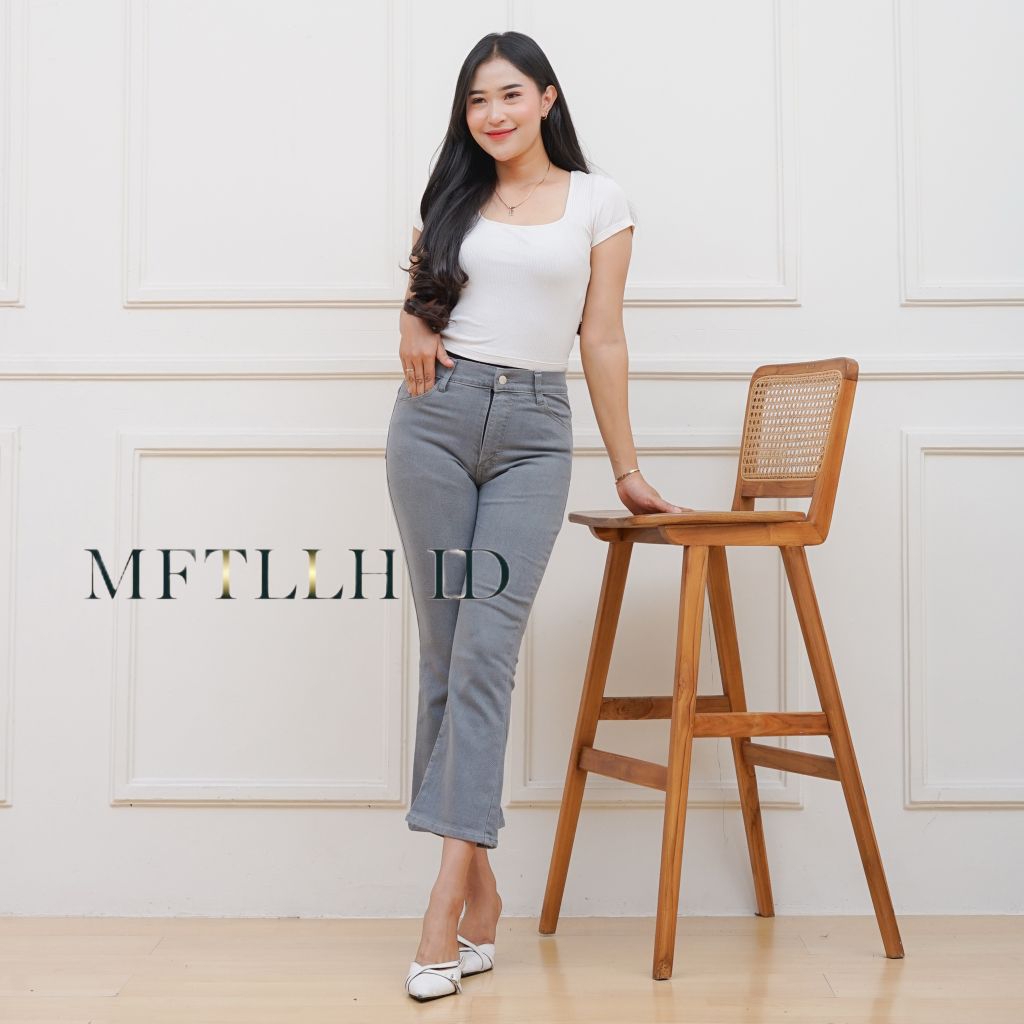 Celana 7/9 Cutbray Wanita - Celana 7/9 Jeans Premium - Celana Jeans Wanita -Celana Cutbray Viral