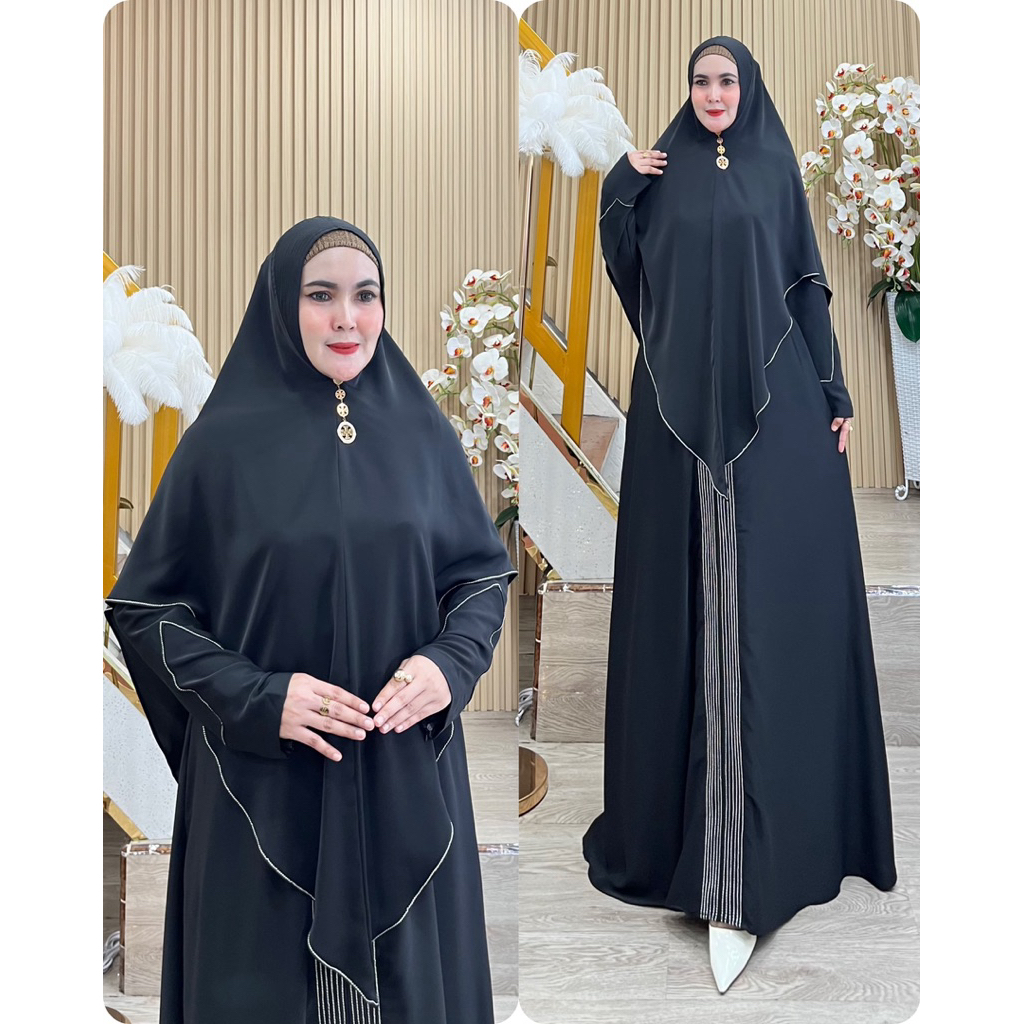 YASMIN SERIES BY DZHIRA HIJAB D’ZHIRA HIJAB EDISI UMROH KHIMAR JUMBO SYARI GAMIS  SYARI GAMIS SET KH