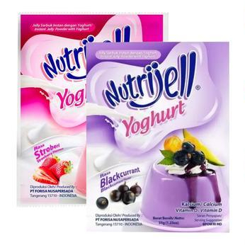 NUTRIJELL Yogurt Agar-agar jelly Kemasan Sachet Variant Buah (exp lama)