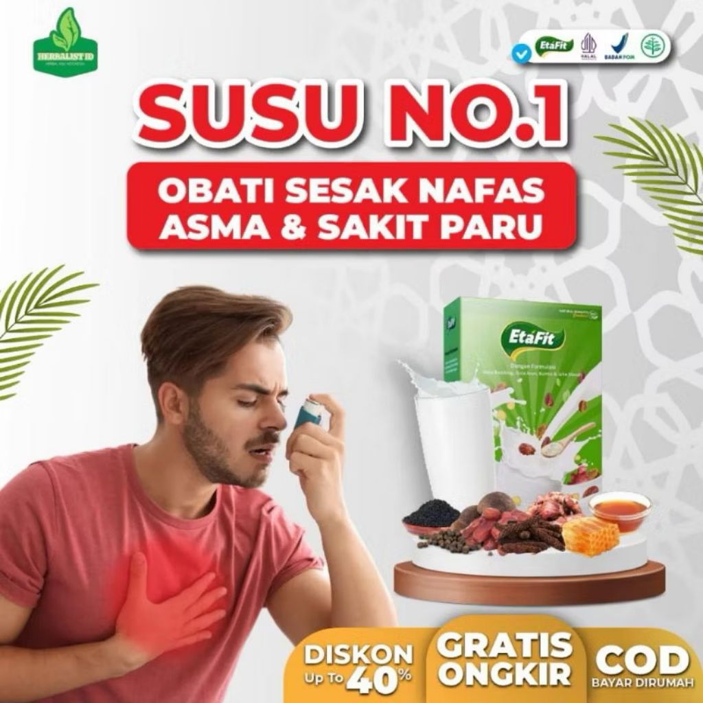 

ETAFIT - Susu Kambing Etawa Murni Herbal - Obat & Susu Untuk Melancarkan Pernafasan