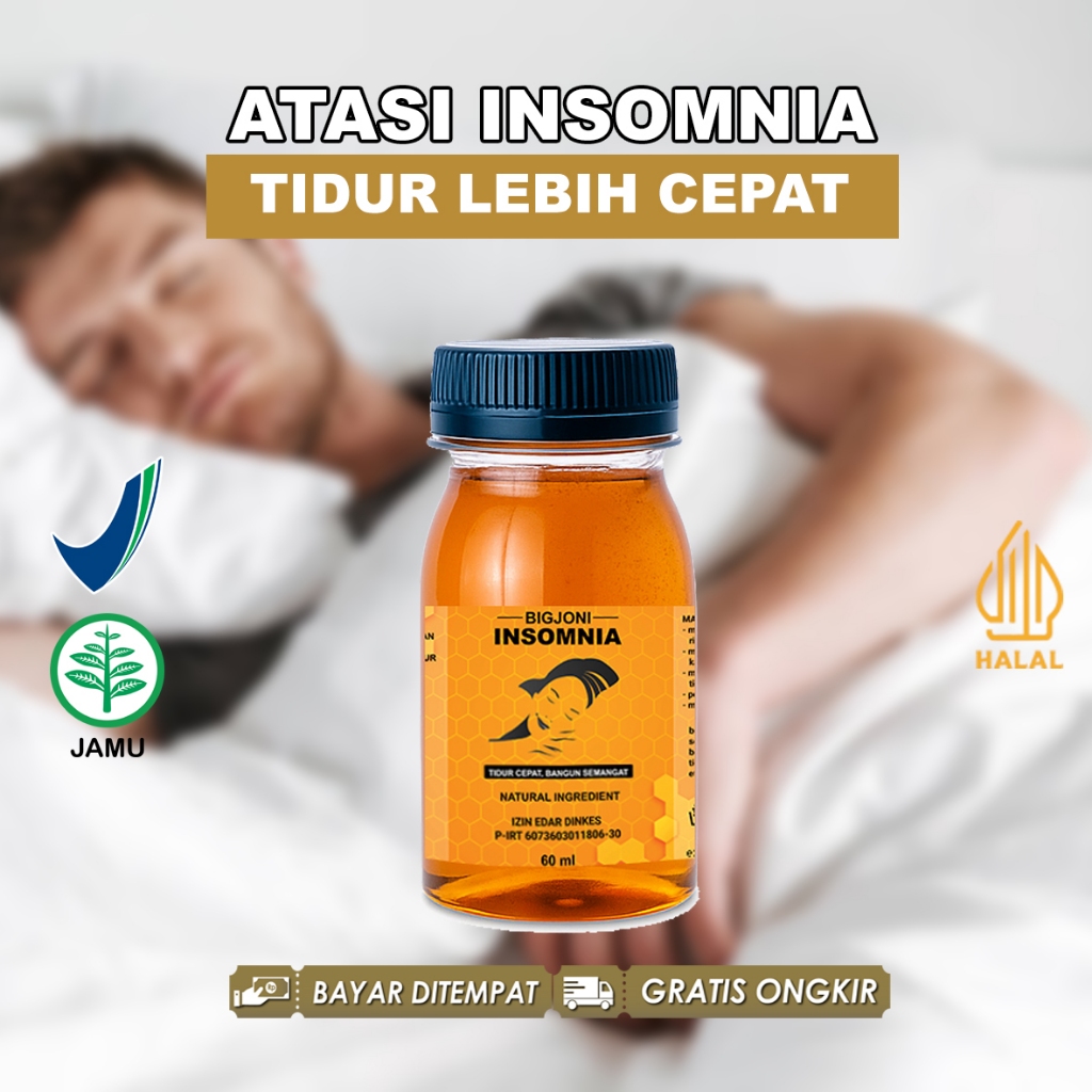 

BIGJONI INSOMNIA 60ML MADU HERBAL ATASI SULIT TIDUR SUSAH TIDUR INSOMNIA, TIDUR LELAP PULAS