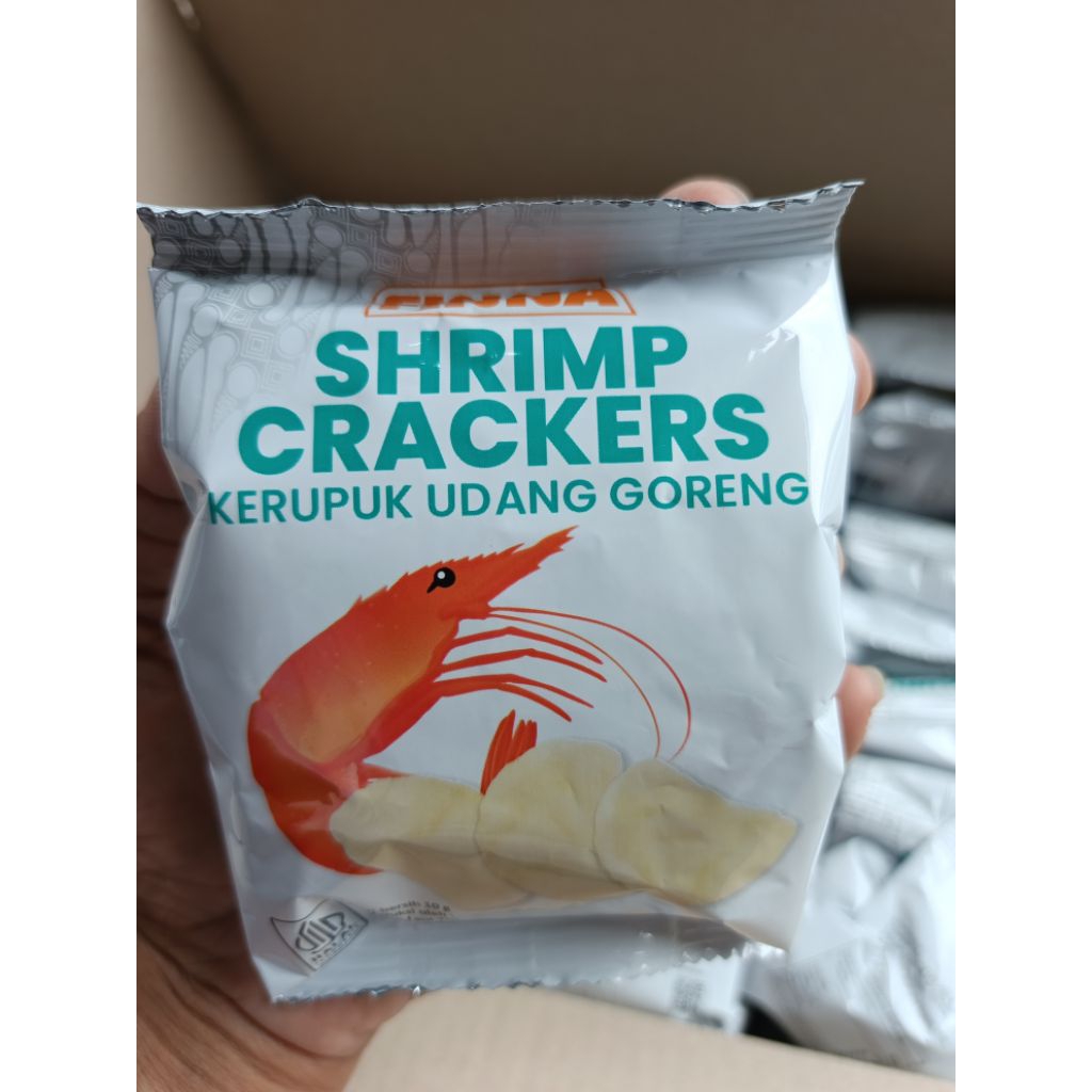 

FINNA SRIMP CRAKERS KERUPUK UDANG & BAWANG GORENG 10g