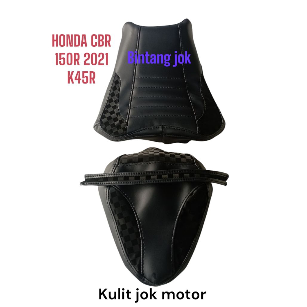 kulit jok motor variasi kotak2 catur Honda CBR 150R 2021 k45R