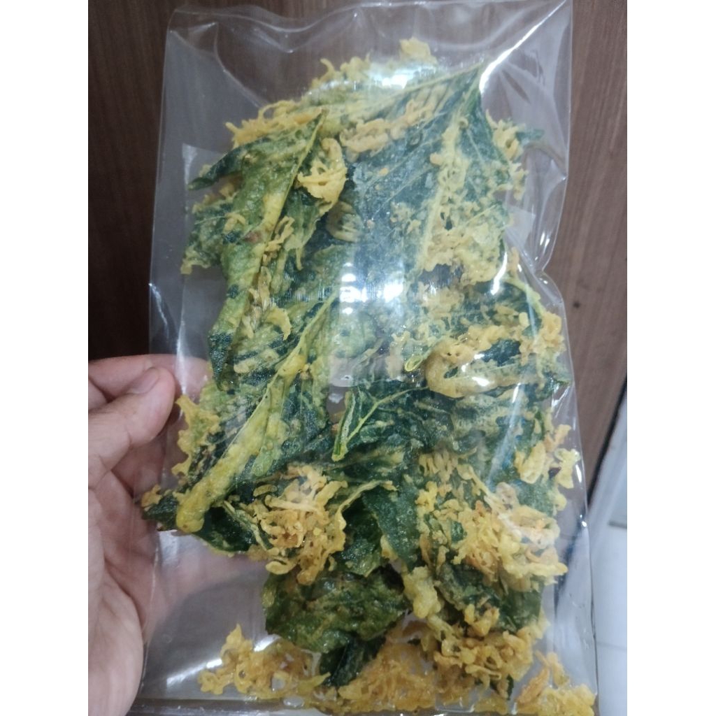 

peyek sayur bayam