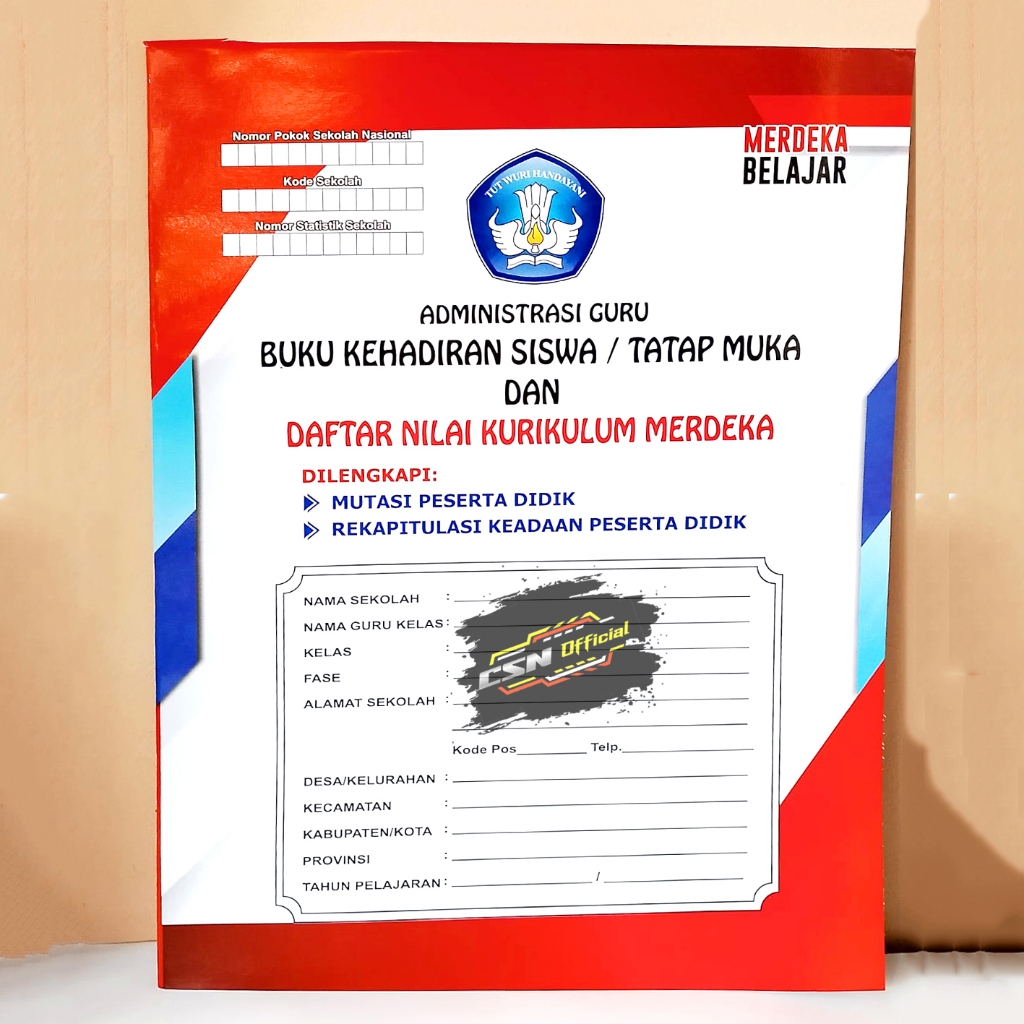 

BUKU DAFTAR NILAI UMUM KURIKULUM MERDEKA DAN TATAP MUKA
