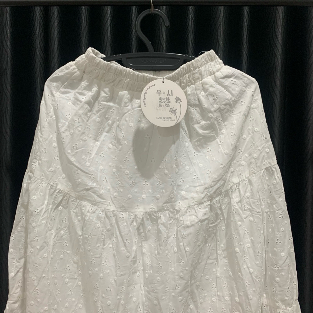 NEW rok bkk kantun bordir white by yueshi fashion