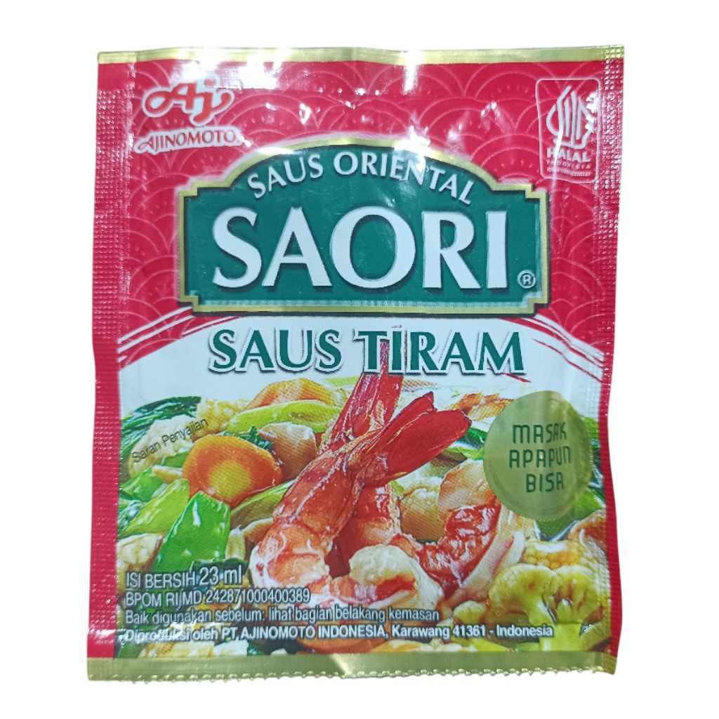 

Ajinomoto Saori Saus Tiram Saus Oriental Sachet 23 ml oyster sauce