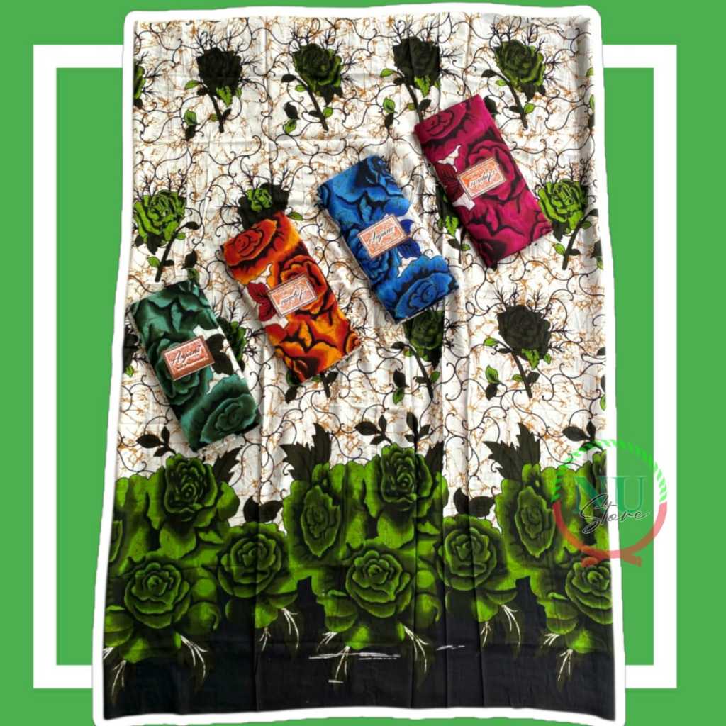 Sarung Goyor / Sarung Mbk Santri Bunga / Sarung Rayon Perempuan / Sarung Neng Santri BEST SELLER / M