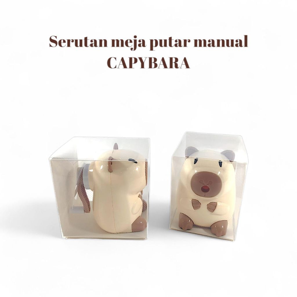 

Serutan Meja CAPYBARA – Pencil Sharpener dengan Wadah Penampung