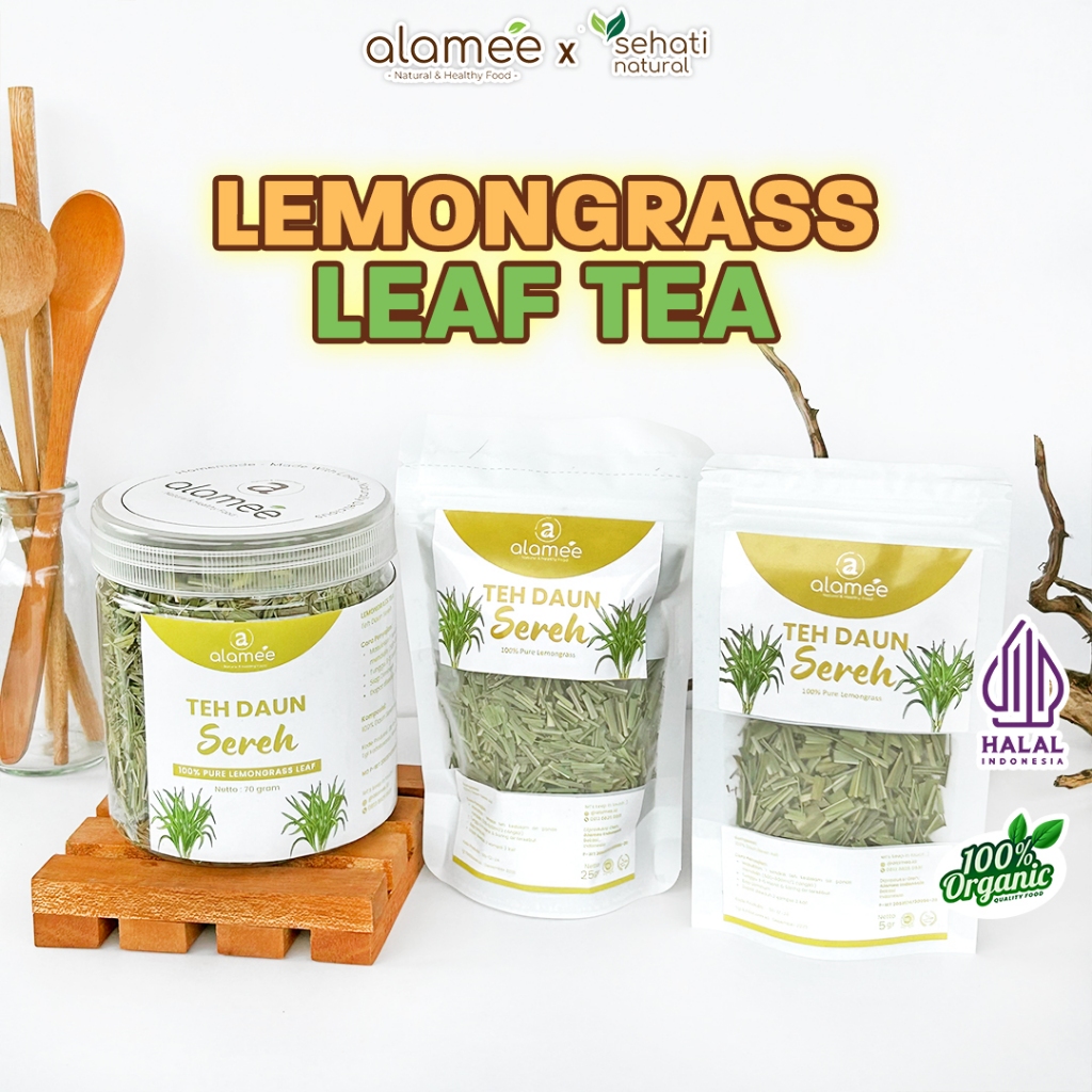 

Teh Daun Sereh Lemongrass Leaf Tea Organik Sehat Organic Dried Kering Alami Asli 25 Gr