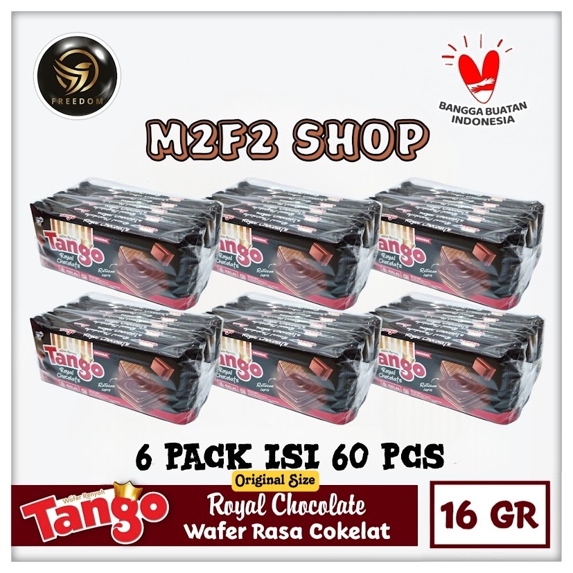 

Tango Wafer Royal Chocolate | Krim Cokelat Sachet - 16 gr (Kemasan 6 Pack)