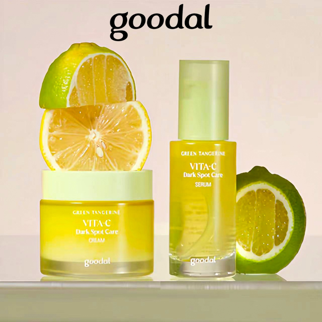 Goodal Green Tangerine Vitamin C Serum 40ml / Goodal Green Tangerine Vita C Dark Spot Care Cream 50m
