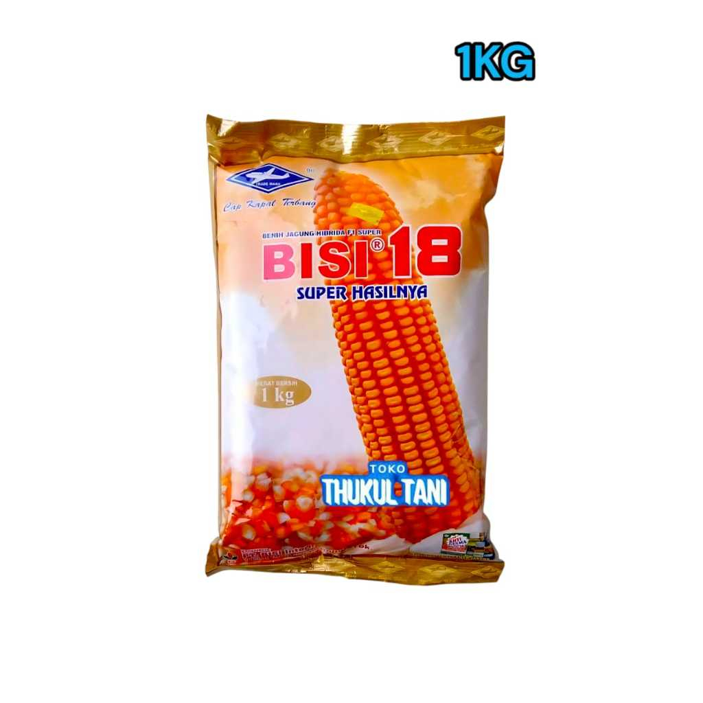 Benih Hibrida Bisi 18 1KG Bibit Tanaman Biji Jagung Super F1 Bisi18 1Kilo Rendemen Tinggi