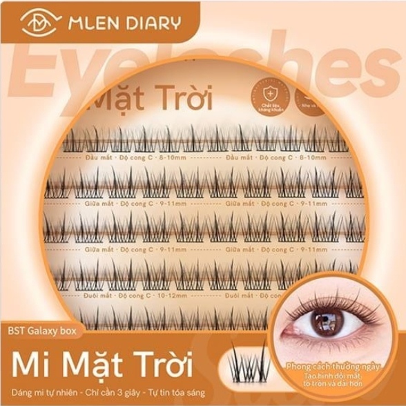 MLEN DIARY SUN NATURAL INDIVIDUAL EYELASHES