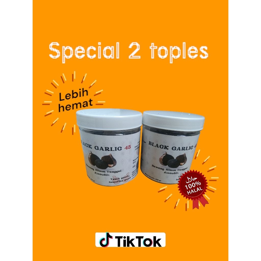 

BLACK GARLIC BAWANG HITAM TUNGGAL PREMIUM 250G×2 UNTUK KESEHATAN