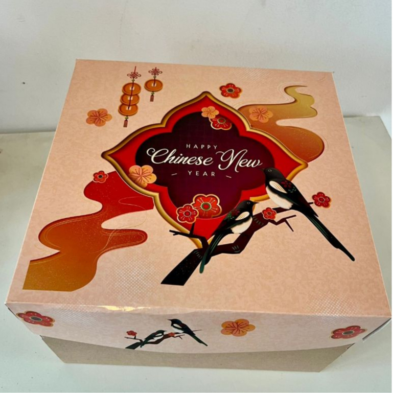 

(3 Pcs)Box Kue Lapis Legit Sincia 30x30cm Kotak Cake Motif Burung Dus Cake Marmer Packaging