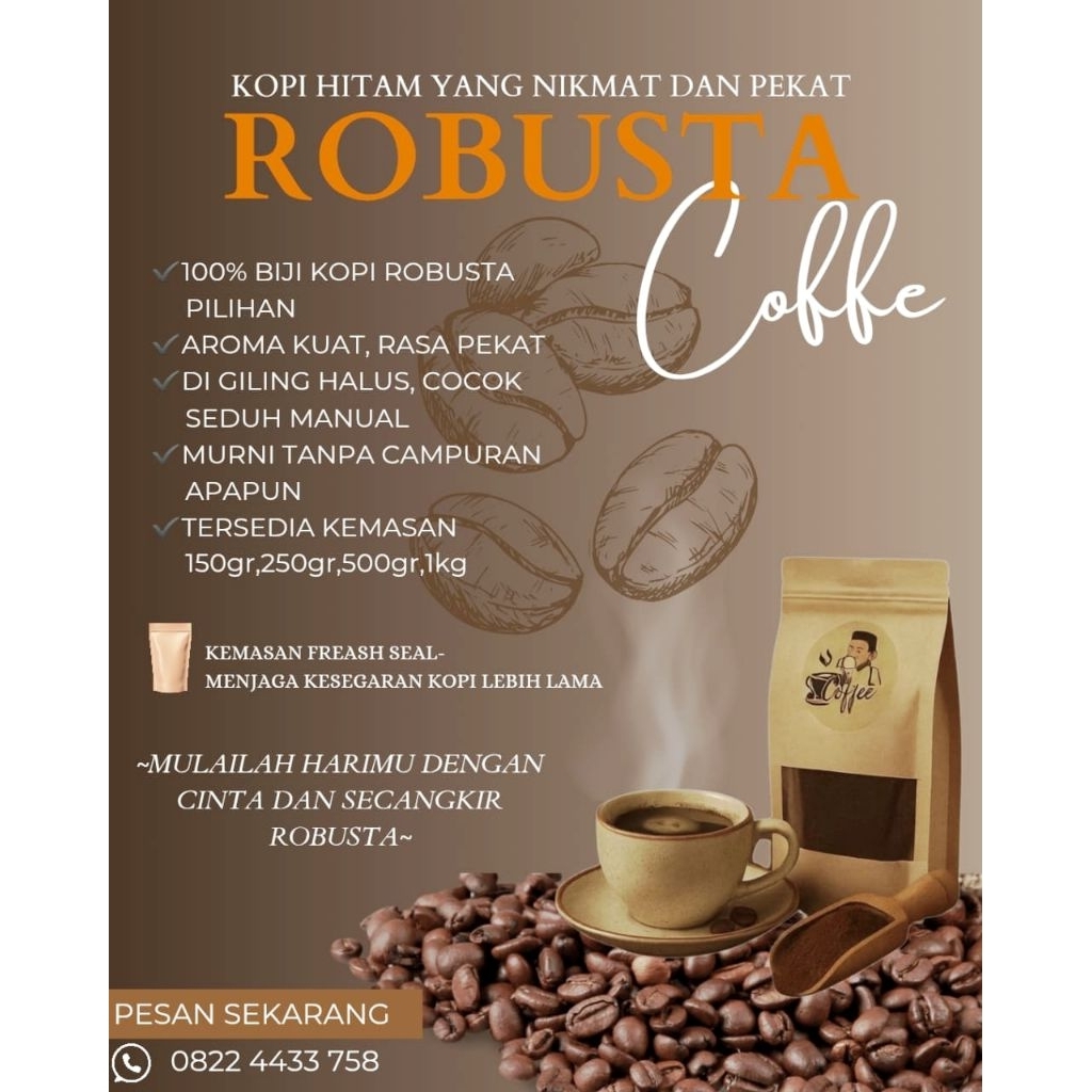 

KAJI COFFE, FULL ARABICA & ROBUSTA SINGLE ORIGIN