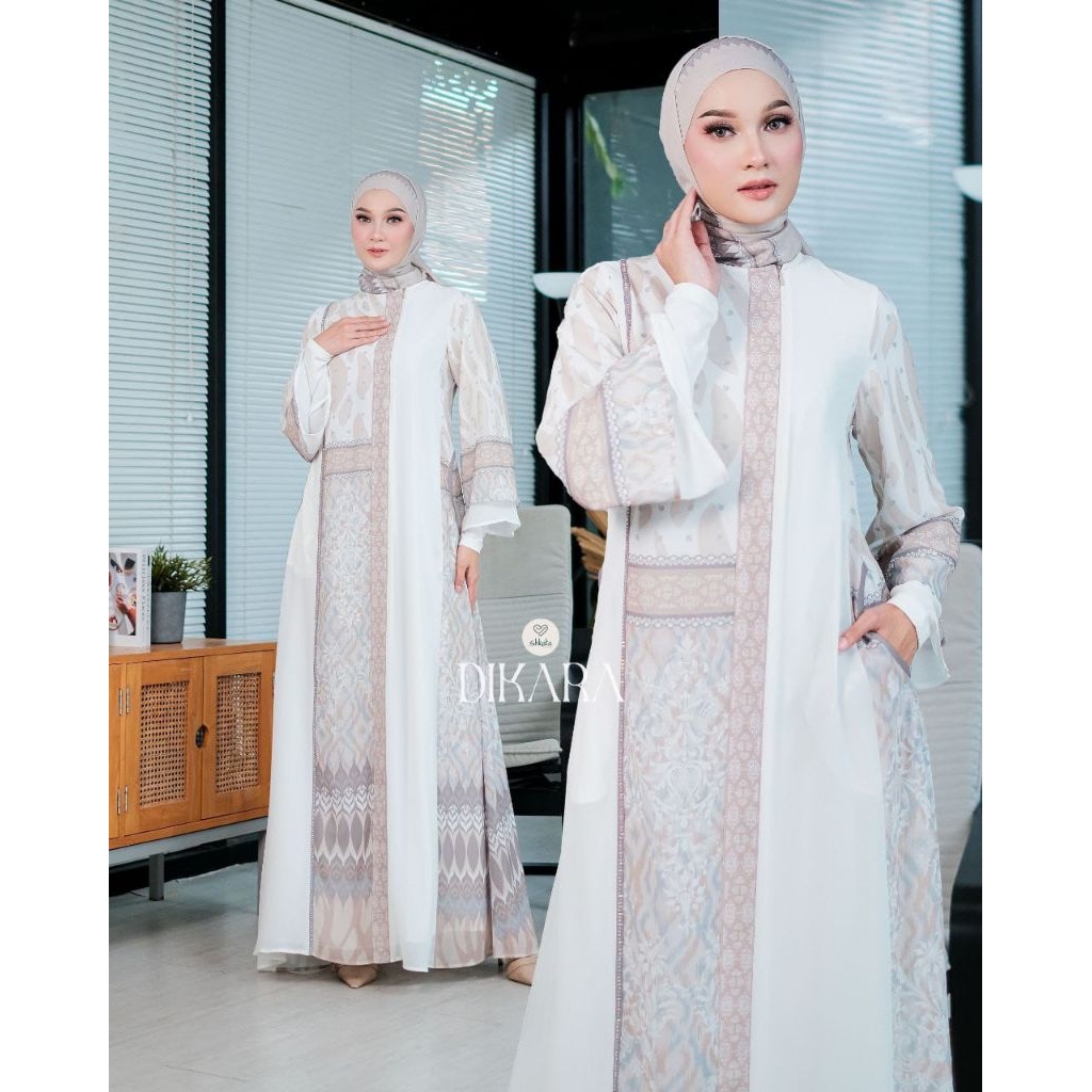 Dikara Dress by Shkata✔️gamis shkata, dress motif, dress cantik
