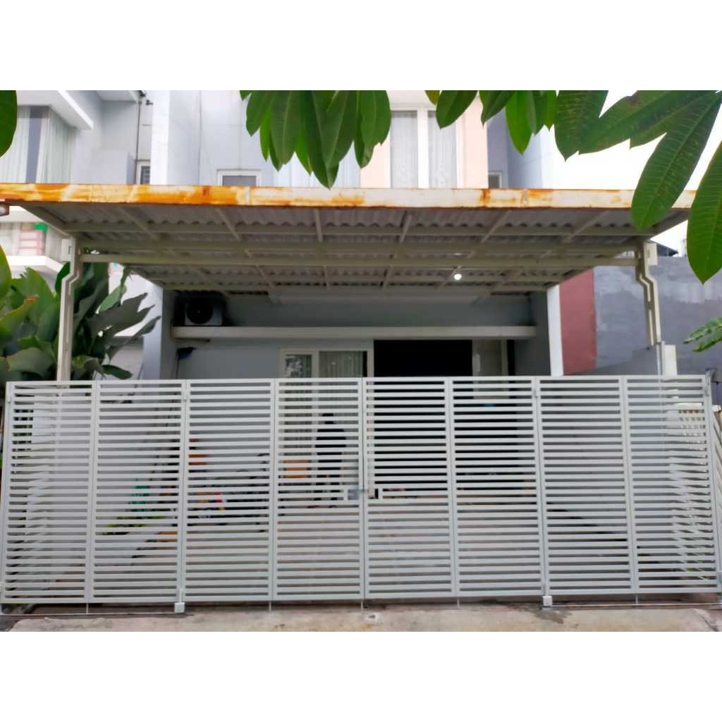 Pagar Minimalis Besi Lipat Modern sidoarjo surabaya