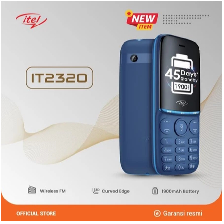 HP ITEL IT2320 HP JADUL CANDYBAR FM RADIO MP3 MP4 MAGIC VOICE ITEL 2320 GARANSI RESMI