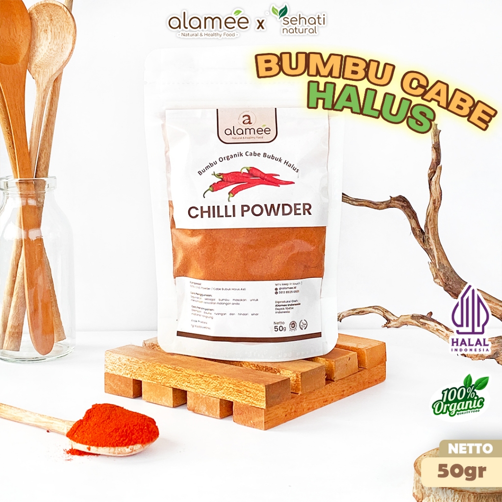 

Bumbu Cabe Cabai Bubuk Kering Halus Pedas Chilli Seasoning Powder Cabai Rempah Murni Asli Dapur 50g