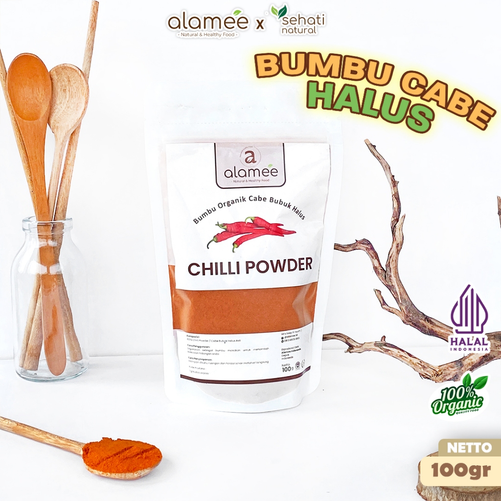 

Bumbu Cabe Cabai Bubuk Kering Halus Pedas Chilli Seasoning Powder Cabai Rempah Murni Asli Dapur 100g