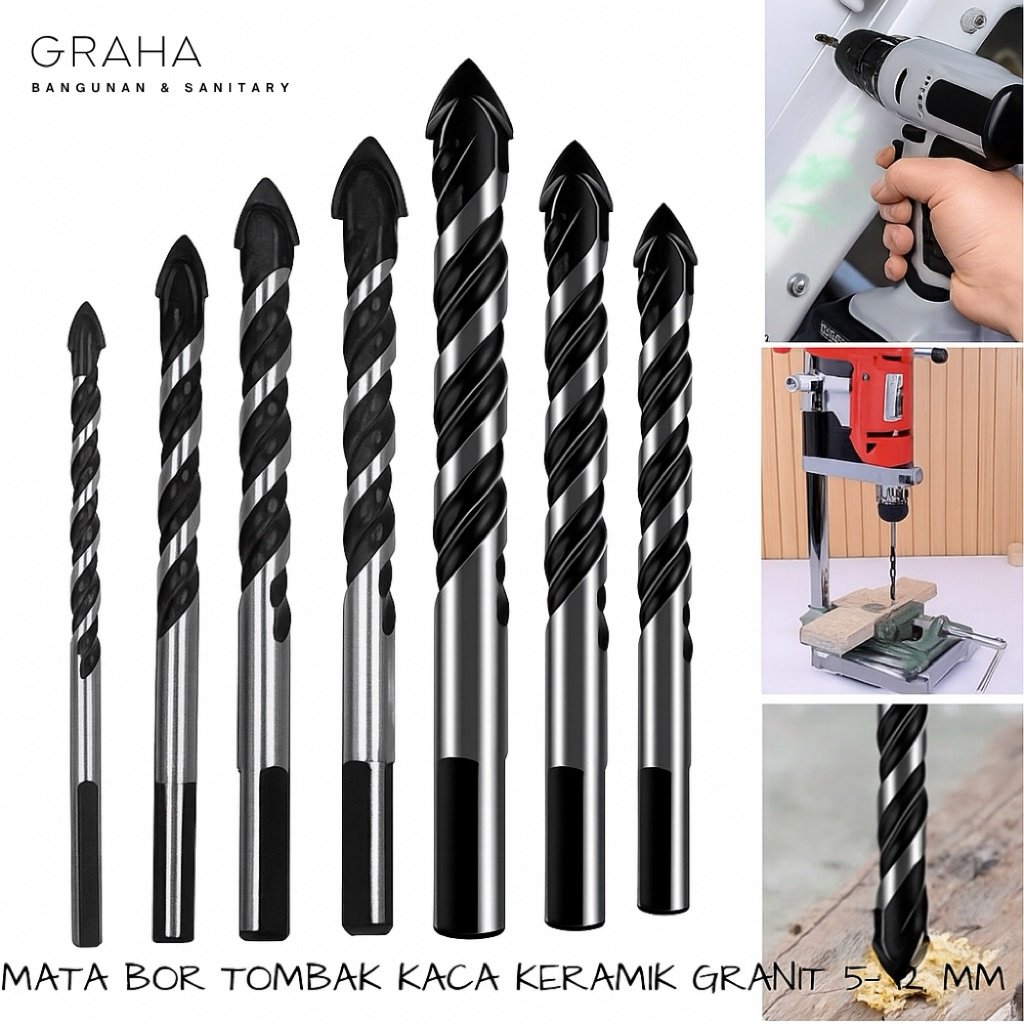 Mata Bor Tombak Multifungsi 5-12MM